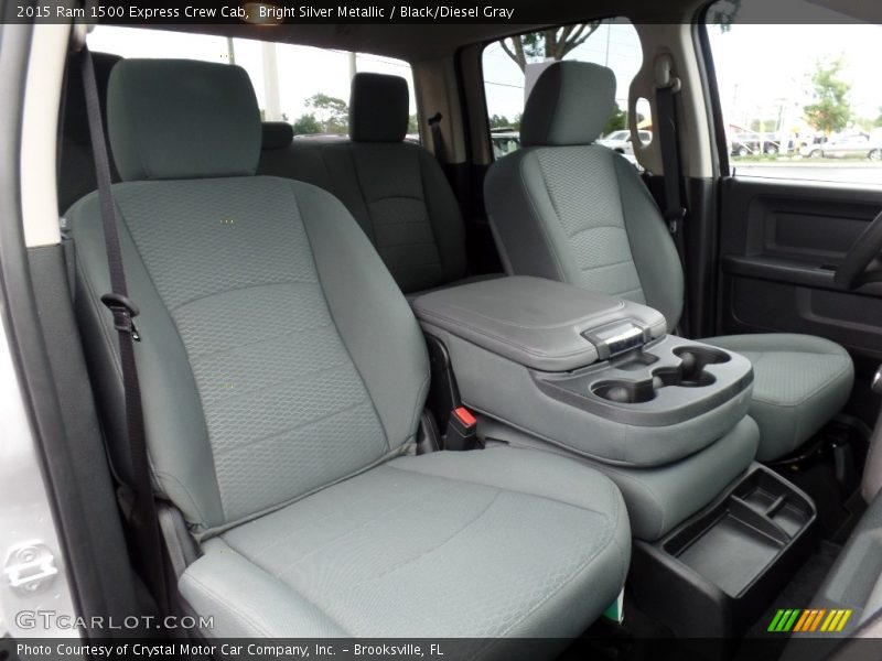 Bright Silver Metallic / Black/Diesel Gray 2015 Ram 1500 Express Crew Cab