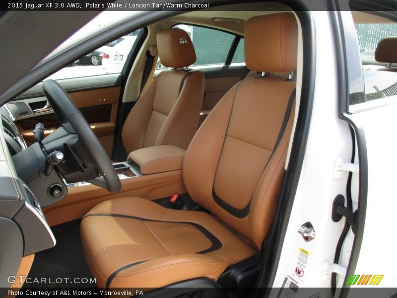 Polaris White / London Tan/Warm Charcoal 2015 Jaguar XF 3.0 AWD