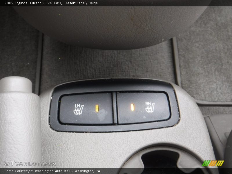 Desert Sage / Beige 2009 Hyundai Tucson SE V6 4WD
