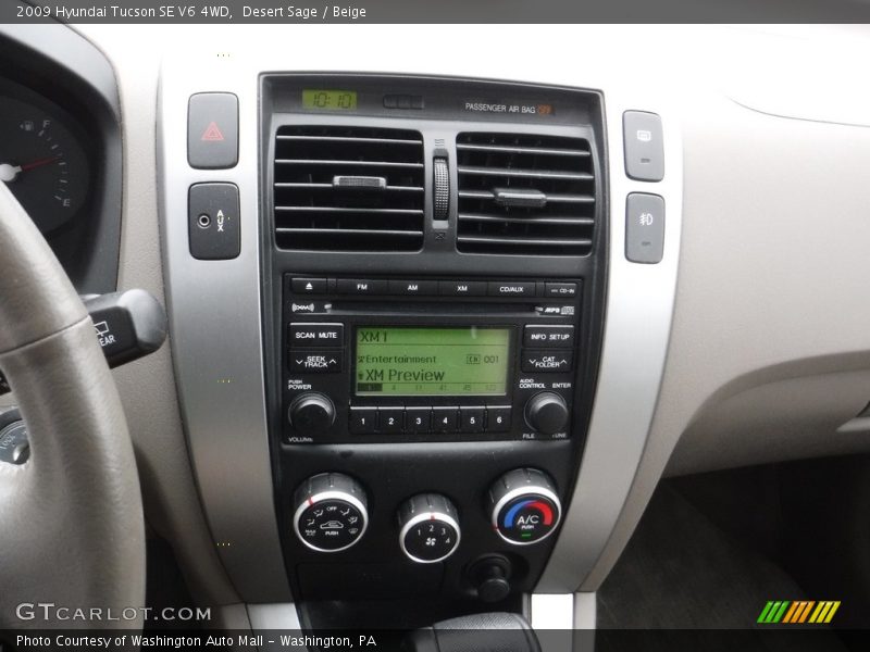 Desert Sage / Beige 2009 Hyundai Tucson SE V6 4WD