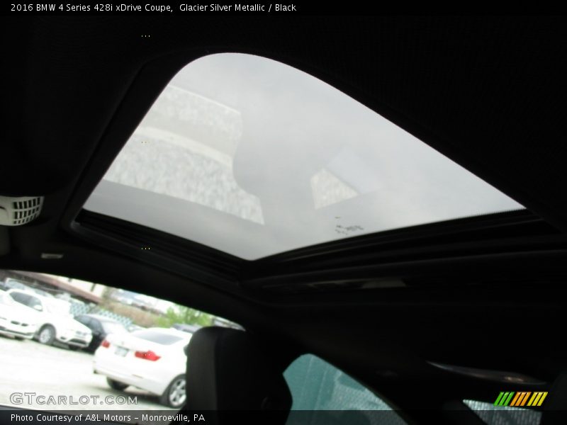 Glacier Silver Metallic / Black 2016 BMW 4 Series 428i xDrive Coupe