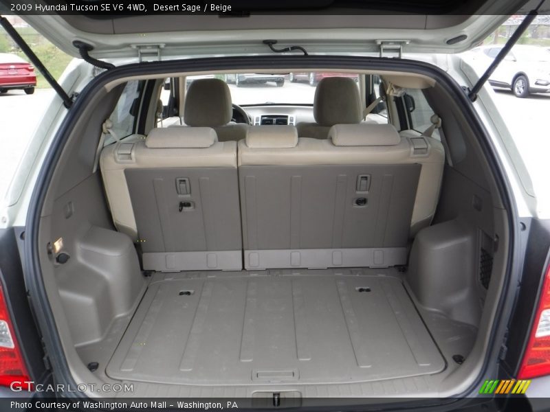 Desert Sage / Beige 2009 Hyundai Tucson SE V6 4WD