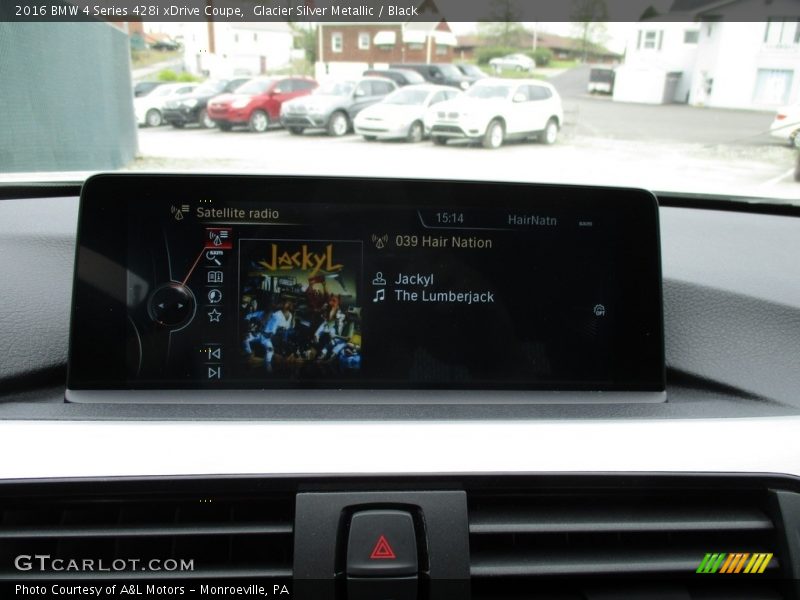 Glacier Silver Metallic / Black 2016 BMW 4 Series 428i xDrive Coupe