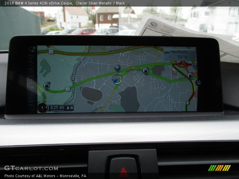 Glacier Silver Metallic / Black 2016 BMW 4 Series 428i xDrive Coupe