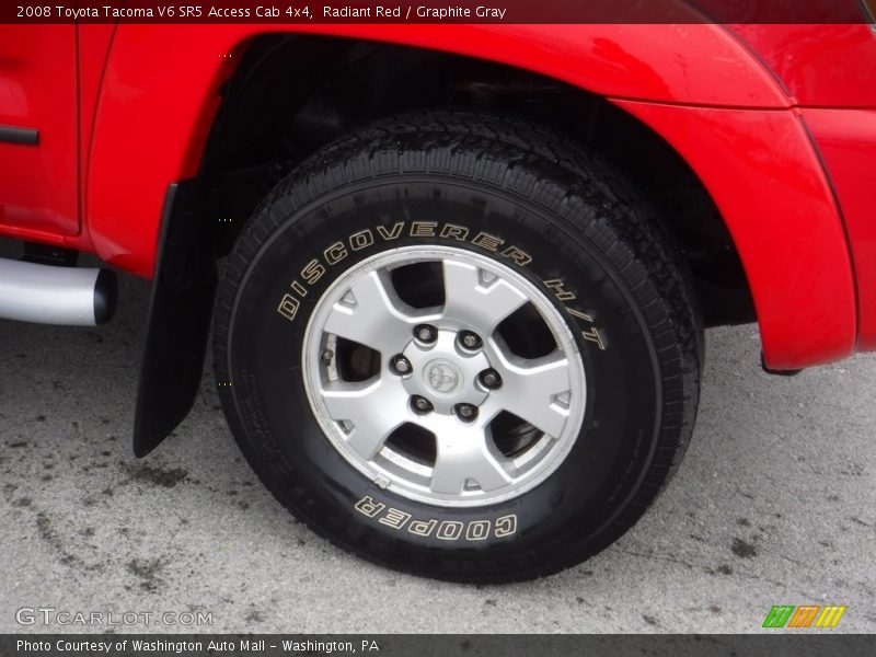 Radiant Red / Graphite Gray 2008 Toyota Tacoma V6 SR5 Access Cab 4x4