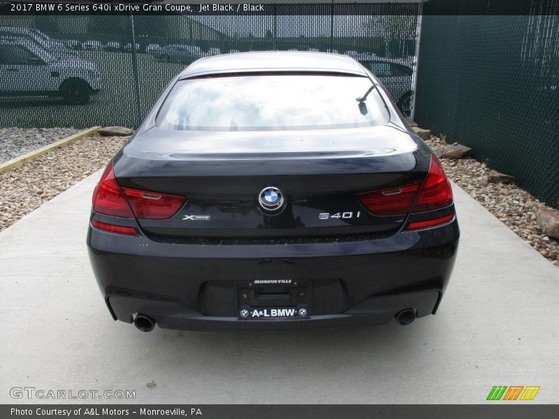 Jet Black / Black 2017 BMW 6 Series 640i xDrive Gran Coupe