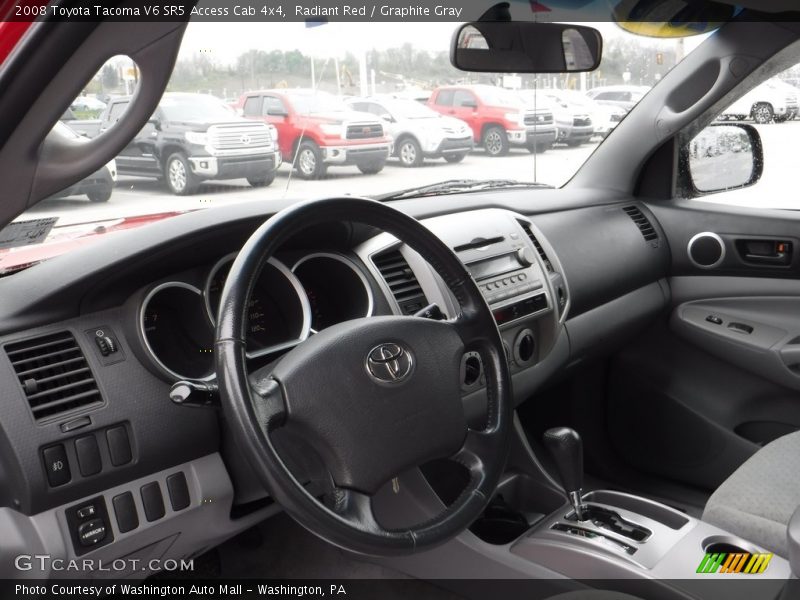 Radiant Red / Graphite Gray 2008 Toyota Tacoma V6 SR5 Access Cab 4x4