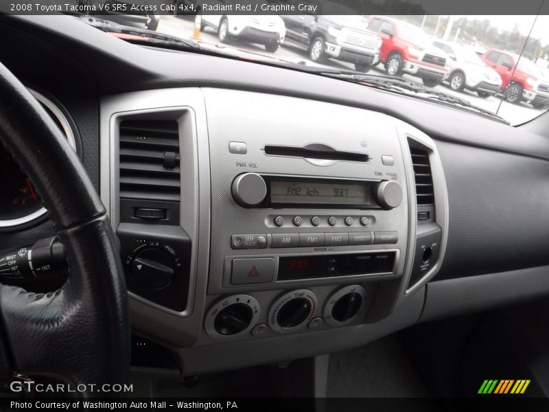 Radiant Red / Graphite Gray 2008 Toyota Tacoma V6 SR5 Access Cab 4x4