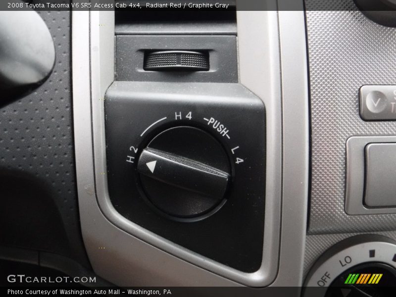 Radiant Red / Graphite Gray 2008 Toyota Tacoma V6 SR5 Access Cab 4x4