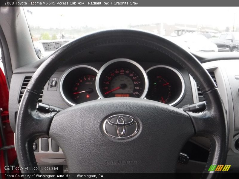 Radiant Red / Graphite Gray 2008 Toyota Tacoma V6 SR5 Access Cab 4x4