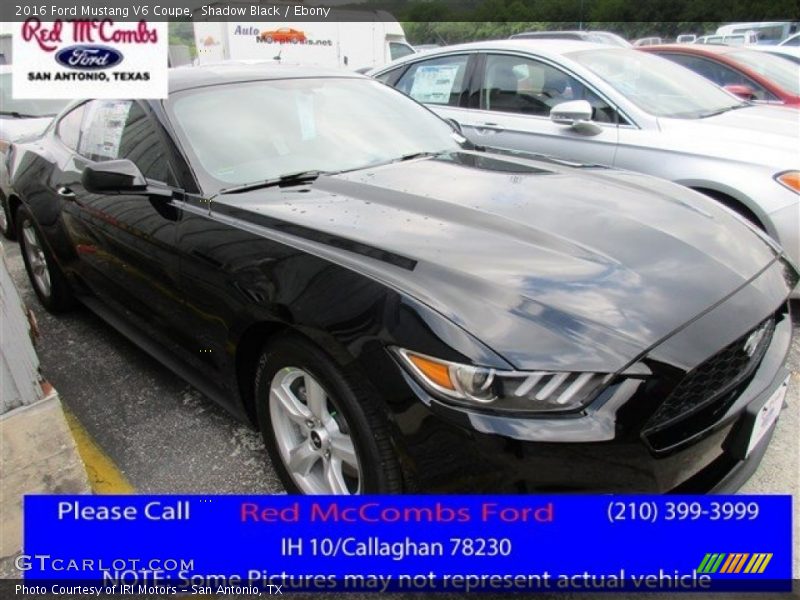 Shadow Black / Ebony 2016 Ford Mustang V6 Coupe