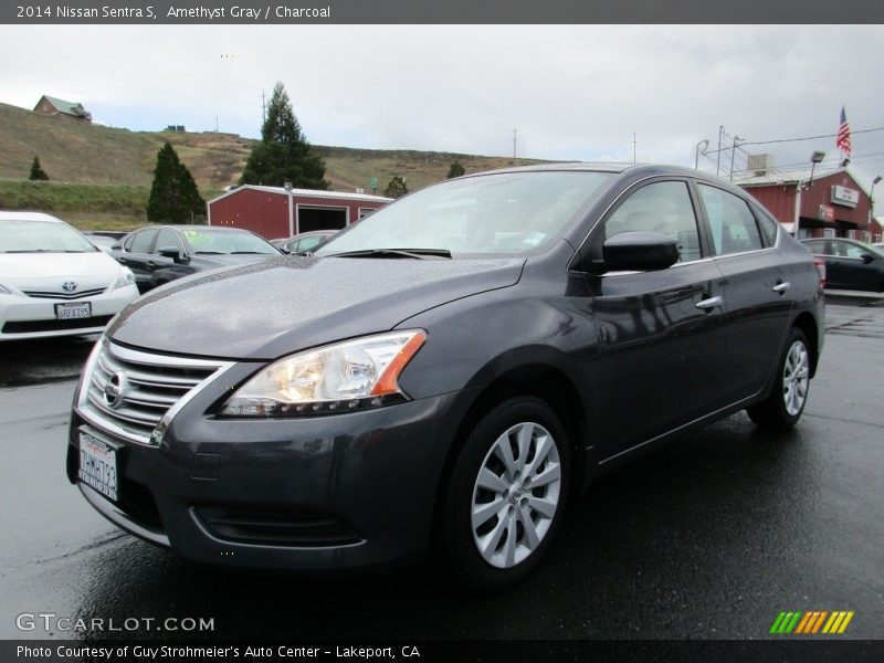 Amethyst Gray / Charcoal 2014 Nissan Sentra S