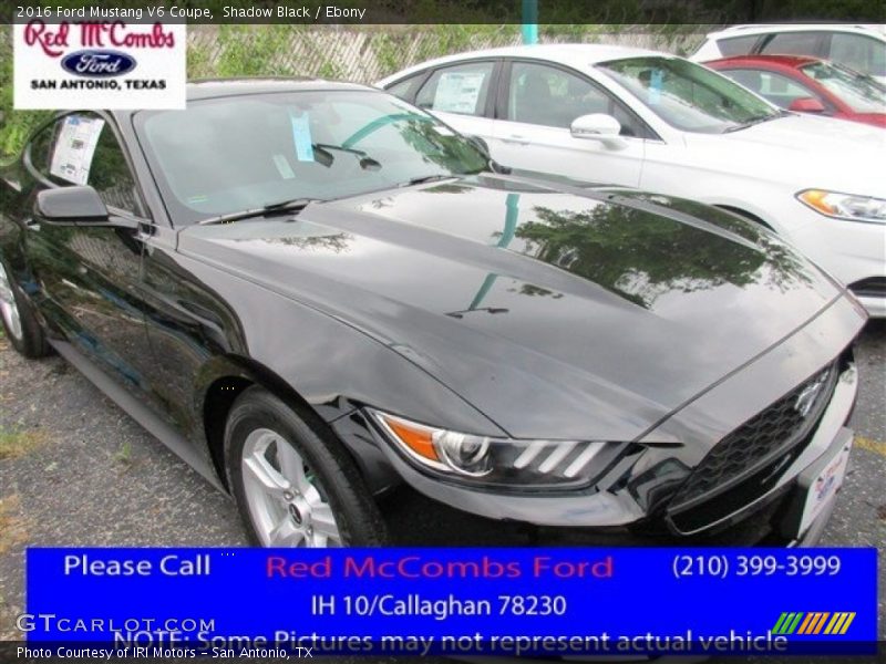 Shadow Black / Ebony 2016 Ford Mustang V6 Coupe