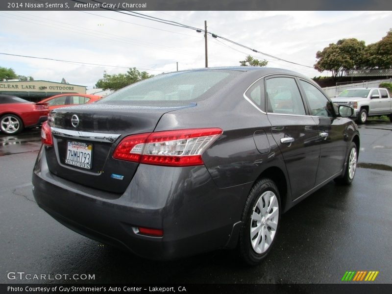 Amethyst Gray / Charcoal 2014 Nissan Sentra S
