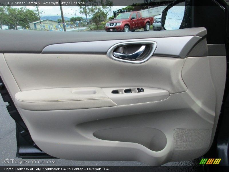 Amethyst Gray / Charcoal 2014 Nissan Sentra S