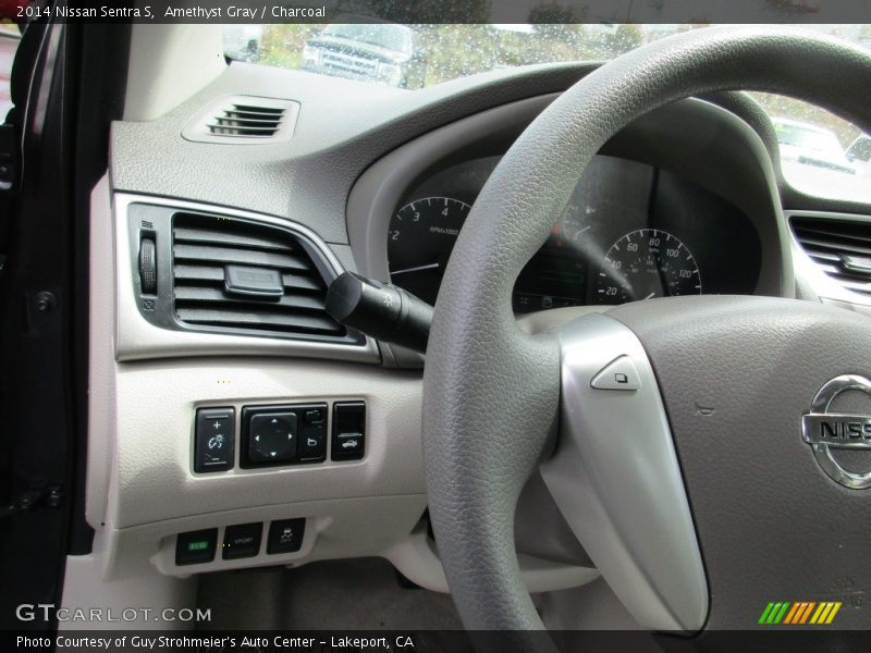 Amethyst Gray / Charcoal 2014 Nissan Sentra S