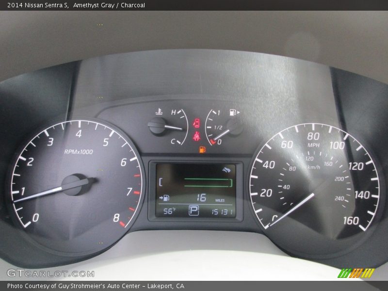 Amethyst Gray / Charcoal 2014 Nissan Sentra S