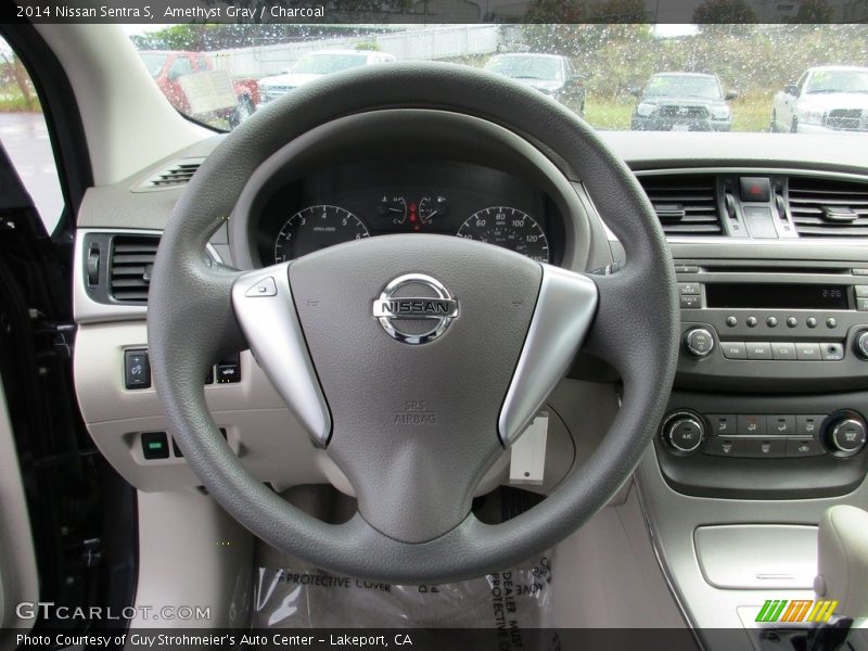 Amethyst Gray / Charcoal 2014 Nissan Sentra S