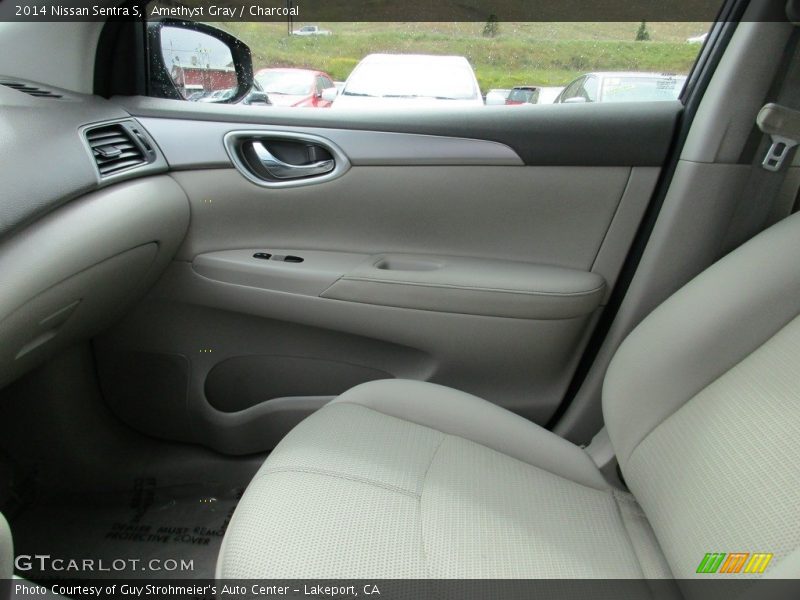 Amethyst Gray / Charcoal 2014 Nissan Sentra S