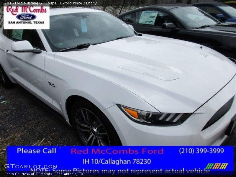 Oxford White / Ebony 2016 Ford Mustang GT Coupe