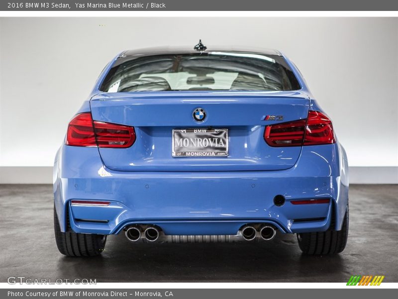 Yas Marina Blue Metallic / Black 2016 BMW M3 Sedan