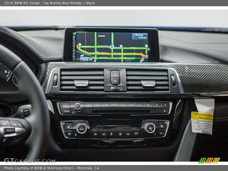Controls of 2016 M3 Sedan