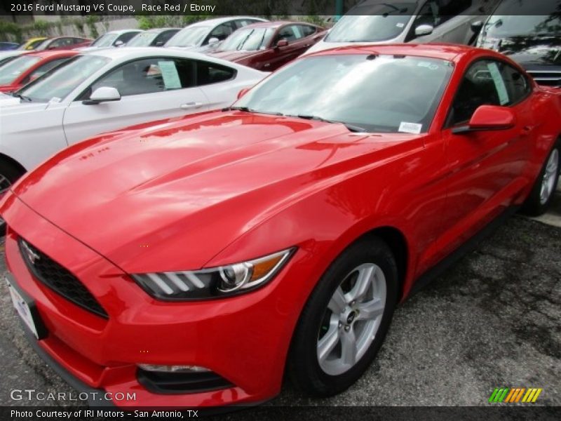 Race Red / Ebony 2016 Ford Mustang V6 Coupe