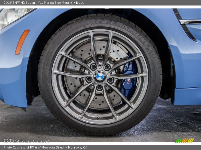 Yas Marina Blue Metallic / Black 2016 BMW M3 Sedan