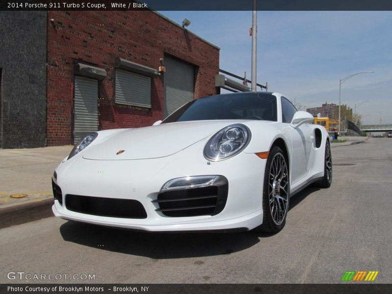 White / Black 2014 Porsche 911 Turbo S Coupe