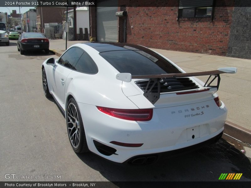 White / Black 2014 Porsche 911 Turbo S Coupe