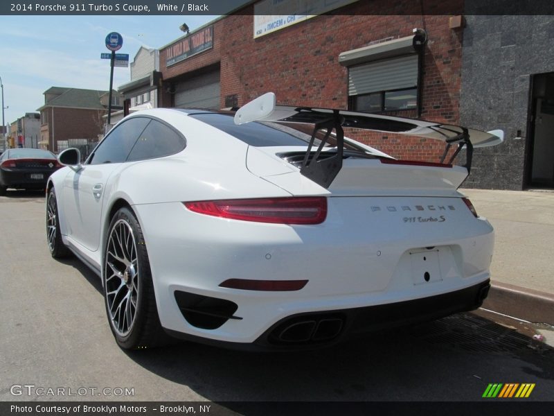 White / Black 2014 Porsche 911 Turbo S Coupe