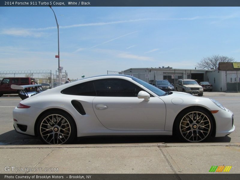 White / Black 2014 Porsche 911 Turbo S Coupe