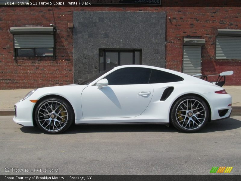 White / Black 2014 Porsche 911 Turbo S Coupe