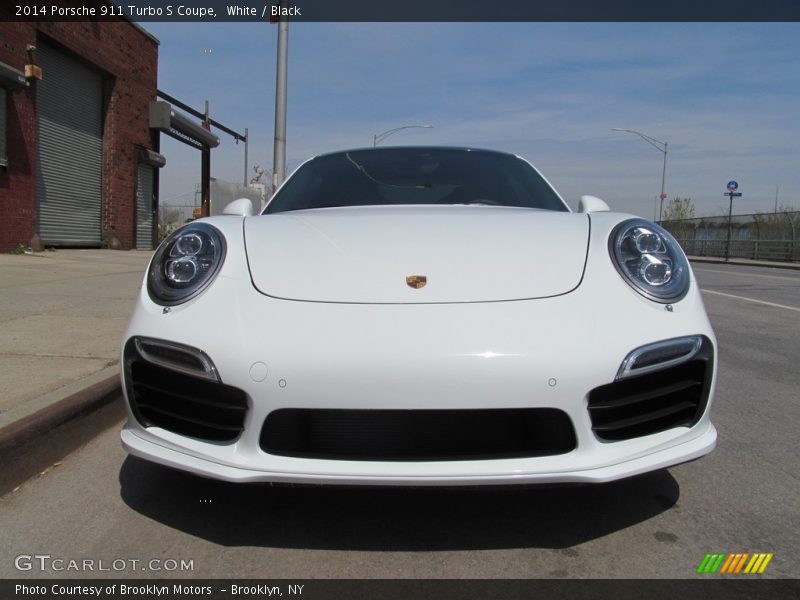 White / Black 2014 Porsche 911 Turbo S Coupe