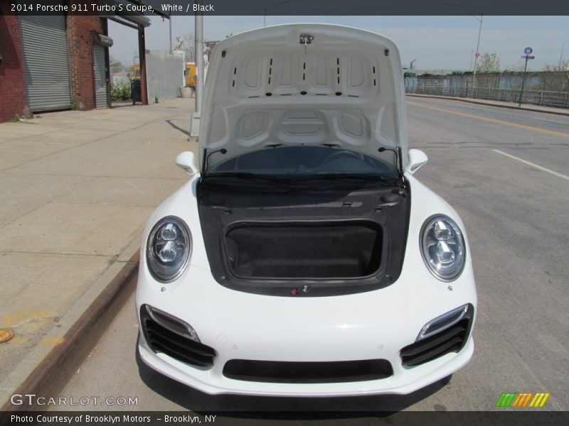 White / Black 2014 Porsche 911 Turbo S Coupe