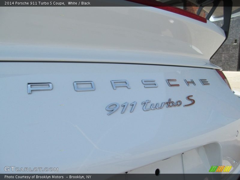 White / Black 2014 Porsche 911 Turbo S Coupe
