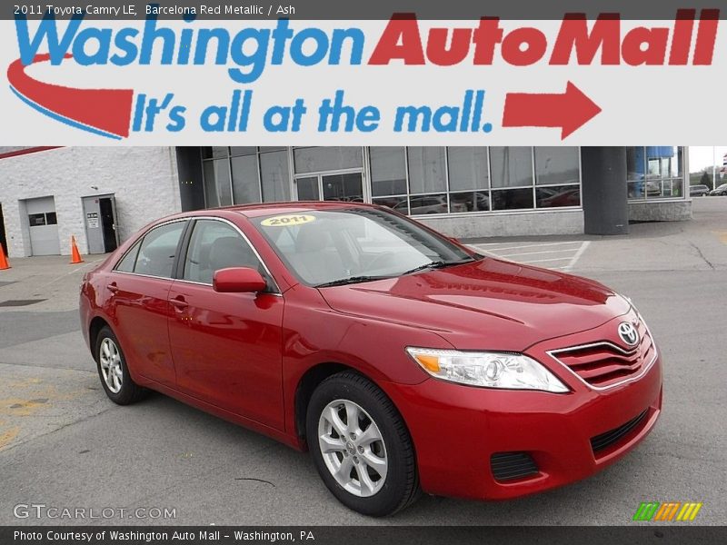 Barcelona Red Metallic / Ash 2011 Toyota Camry LE