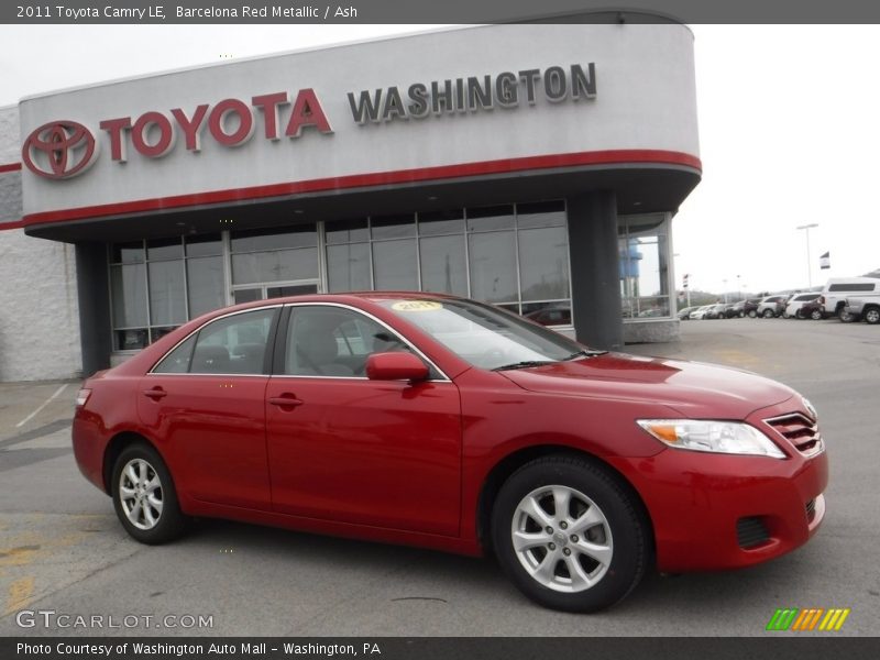 Barcelona Red Metallic / Ash 2011 Toyota Camry LE