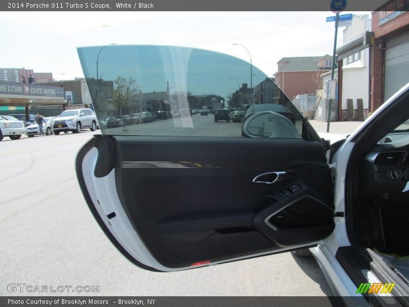 White / Black 2014 Porsche 911 Turbo S Coupe