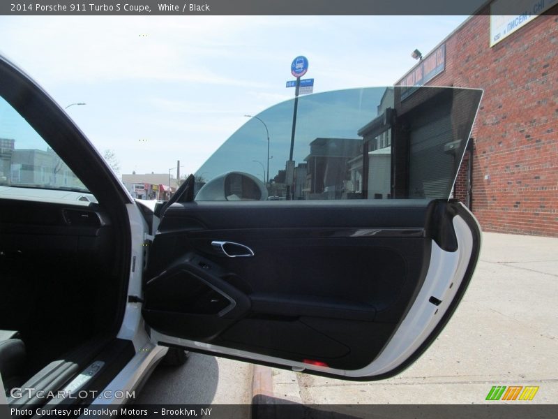 White / Black 2014 Porsche 911 Turbo S Coupe