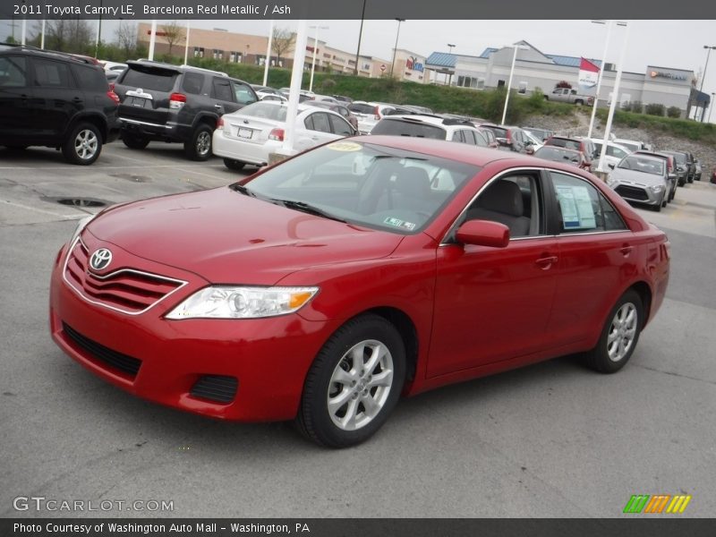 Barcelona Red Metallic / Ash 2011 Toyota Camry LE