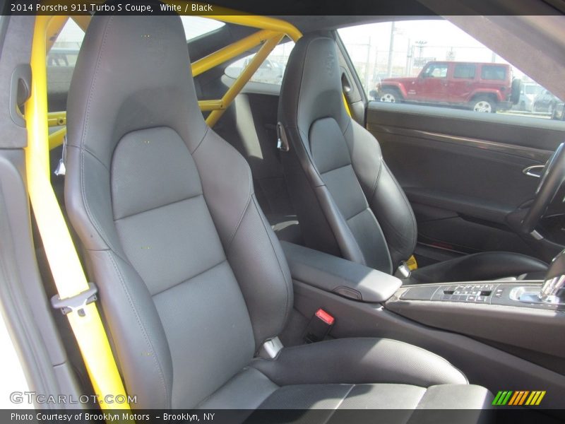 White / Black 2014 Porsche 911 Turbo S Coupe
