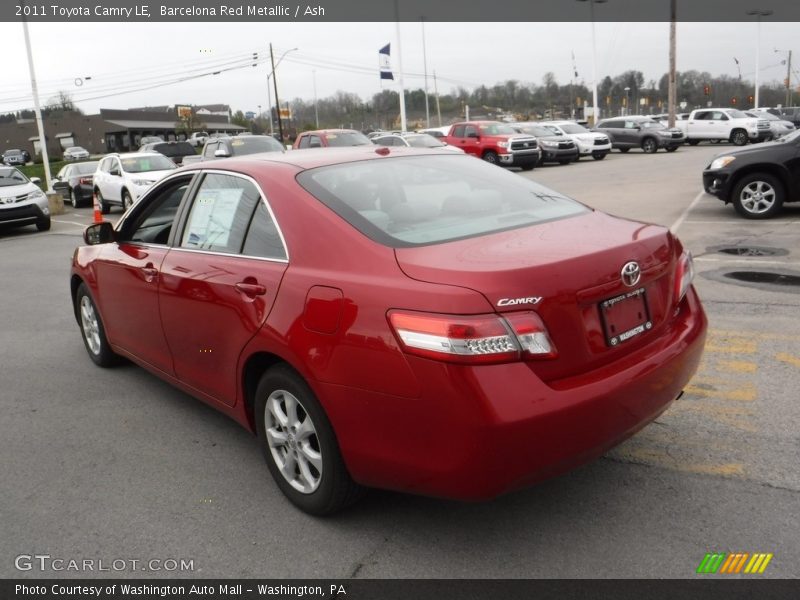 Barcelona Red Metallic / Ash 2011 Toyota Camry LE