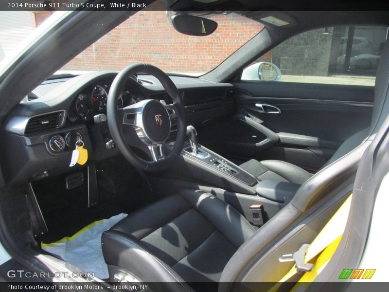 White / Black 2014 Porsche 911 Turbo S Coupe