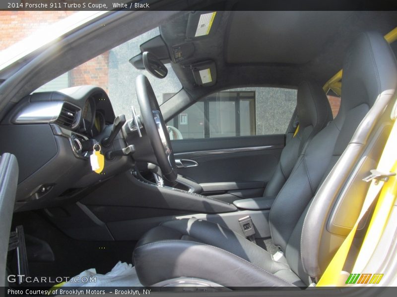 White / Black 2014 Porsche 911 Turbo S Coupe