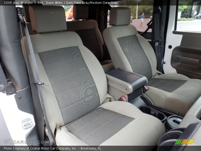 Stone White / Dark Slate Gray/Medium Slate Gray 2008 Jeep Wrangler X 4x4