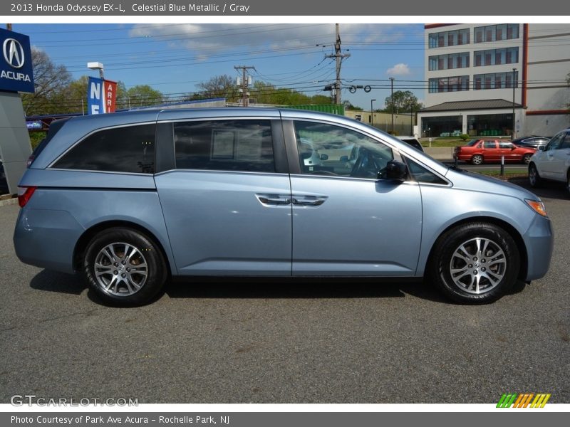 Celestial Blue Metallic / Gray 2013 Honda Odyssey EX-L