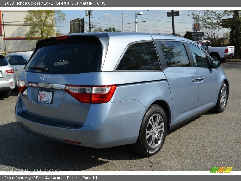 Celestial Blue Metallic / Gray 2013 Honda Odyssey EX-L