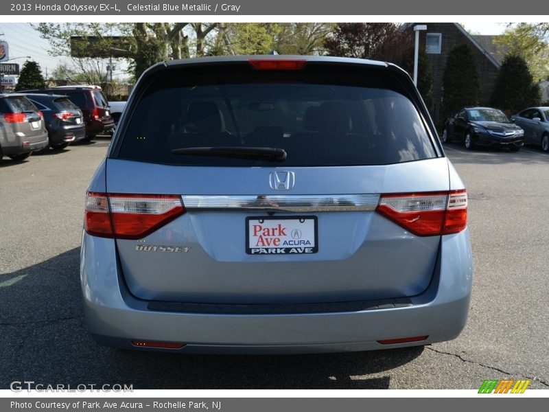 Celestial Blue Metallic / Gray 2013 Honda Odyssey EX-L