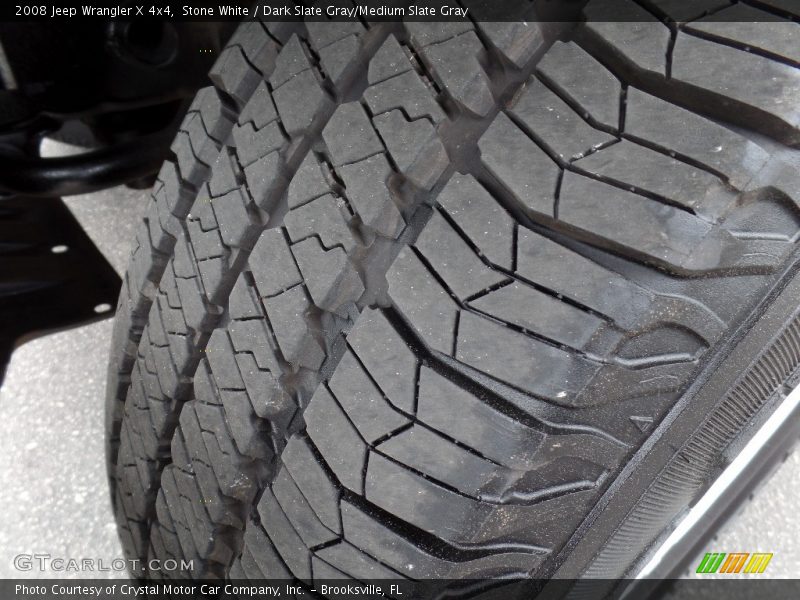 Stone White / Dark Slate Gray/Medium Slate Gray 2008 Jeep Wrangler X 4x4